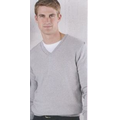 Edwards Men's Cotton Cashmere V Neck Cross Over Sweater